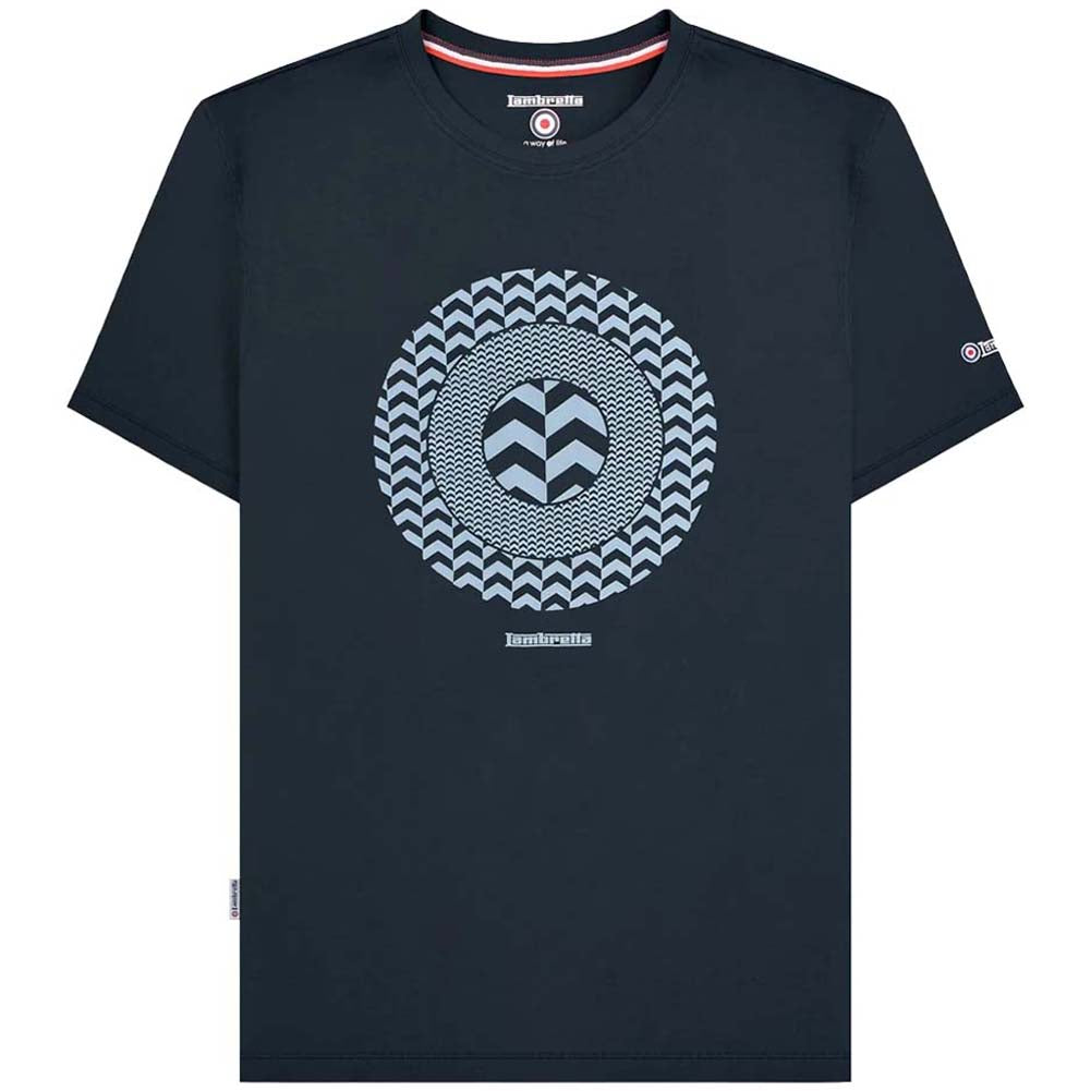 Lambretta Chevron Target T-shirt Heren T-shirt SS1512-NAVY