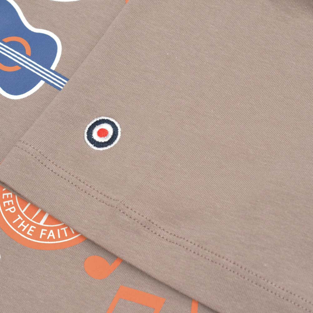 Lambretta Music Icon T-shirt voor heren SS1526-CINDER