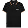 Lambretta Twin Tipped Heren Polo-shirt SS1608-Black-Wht-Marm – S