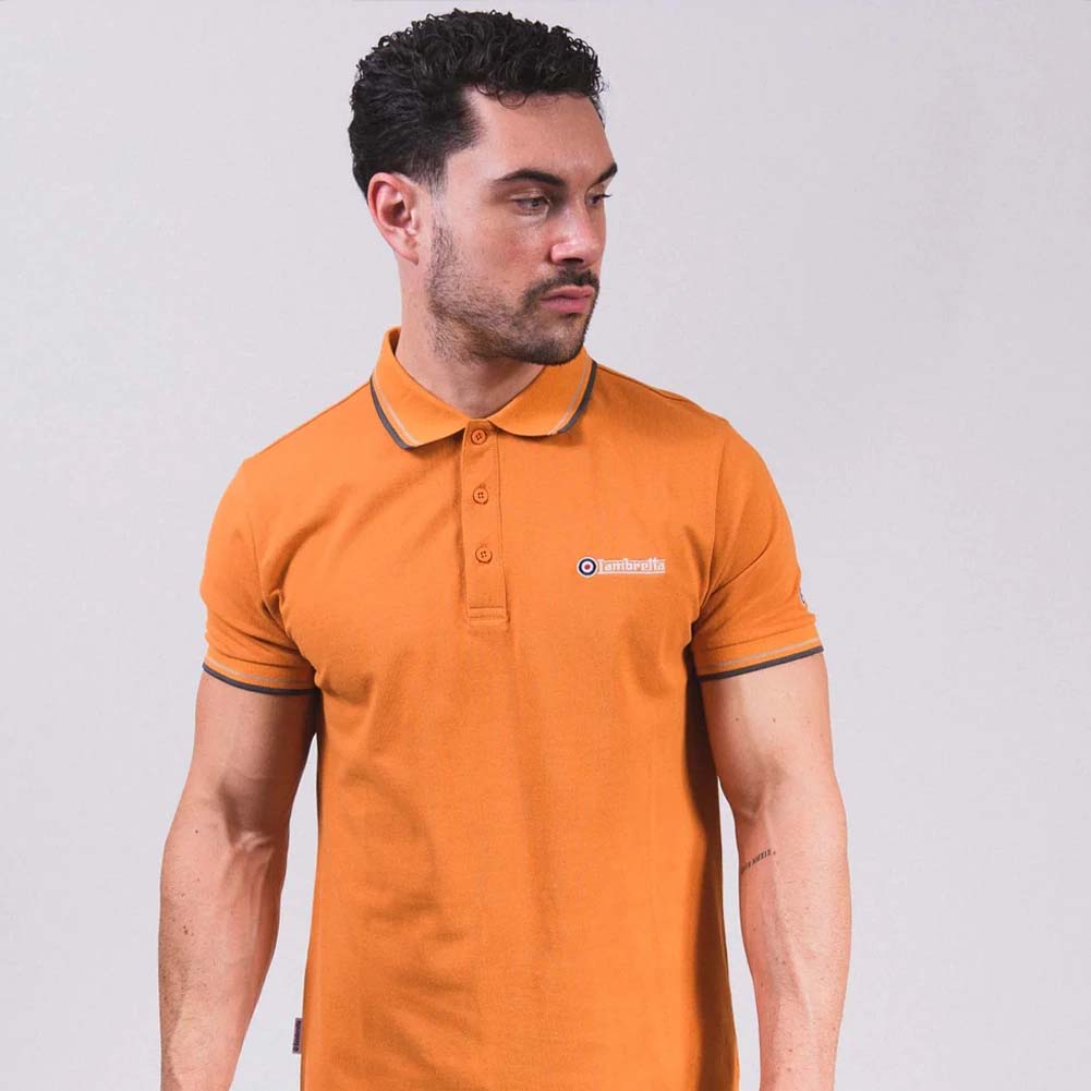 Lambretta Twin Tipped herenpoloshirt SS1608-DES-SUN