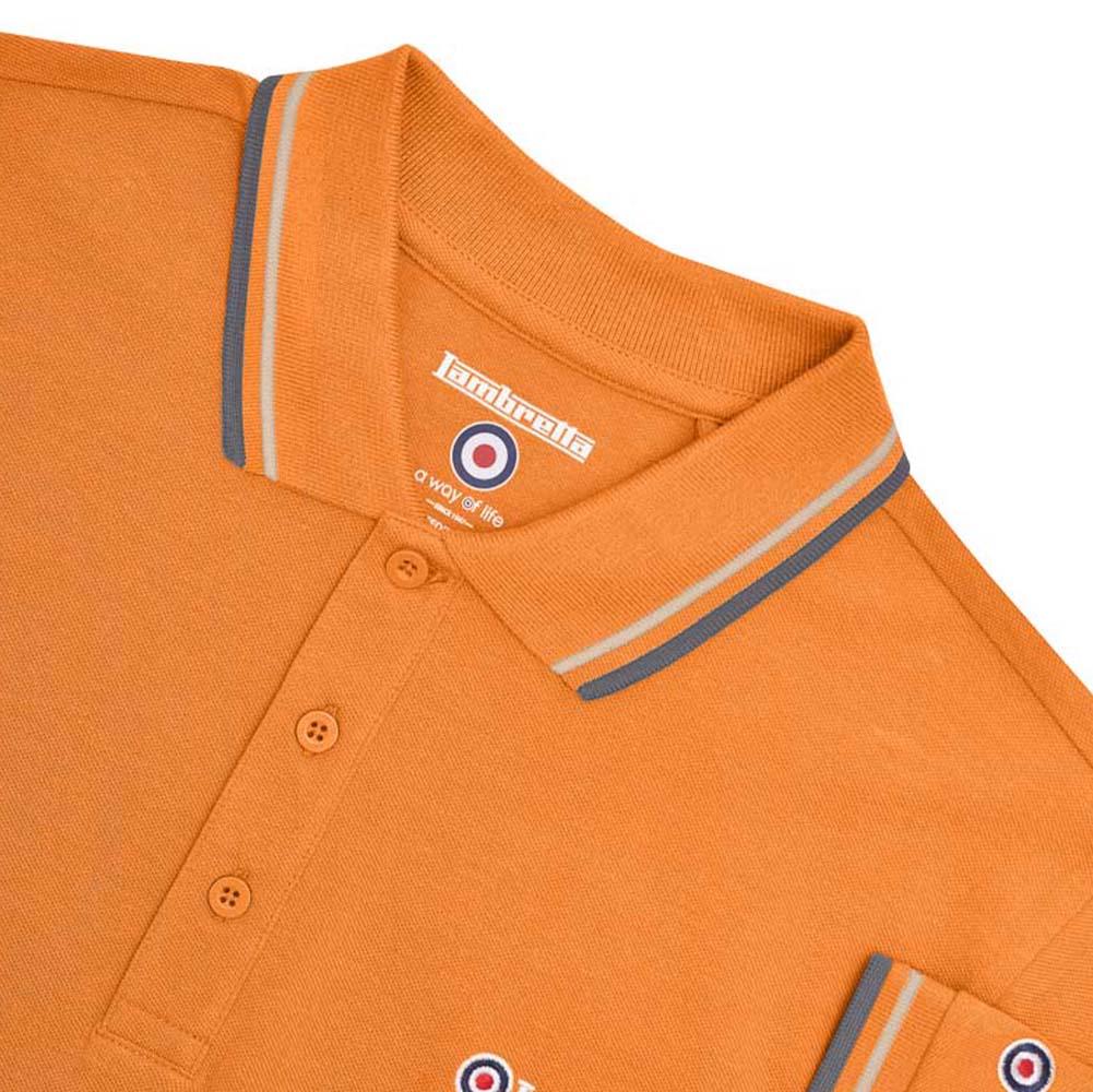 Lambretta Twin Tipped herenpoloshirt SS1608-DES-SUN