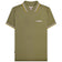 Lambretta Triple Tipped Poloshirt voor heren SS1650-KHAKI-W-N-G – S