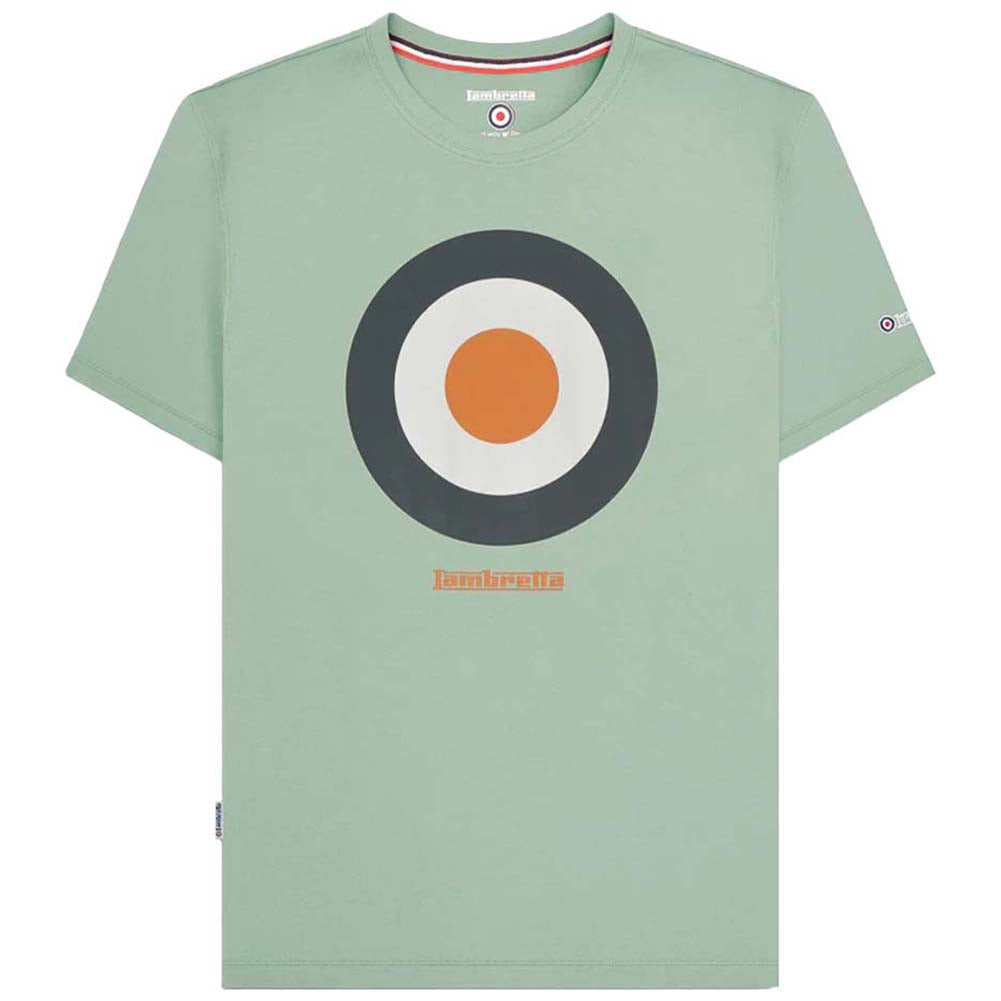 Lambretta Target T-shirt voor heren SS3846-ICE-GRN