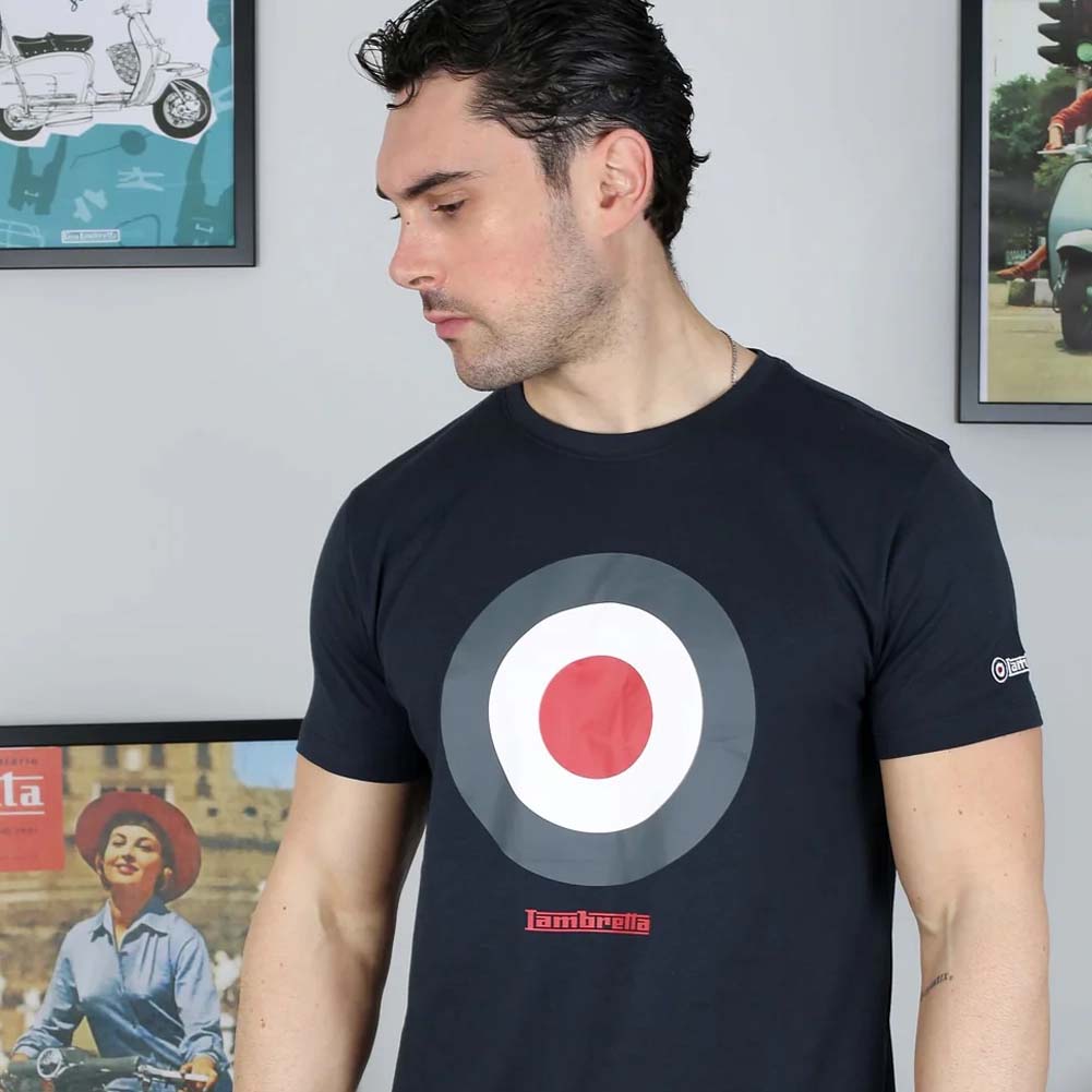 Lambretta Target T-shirt voor heren SS3846-NAVY