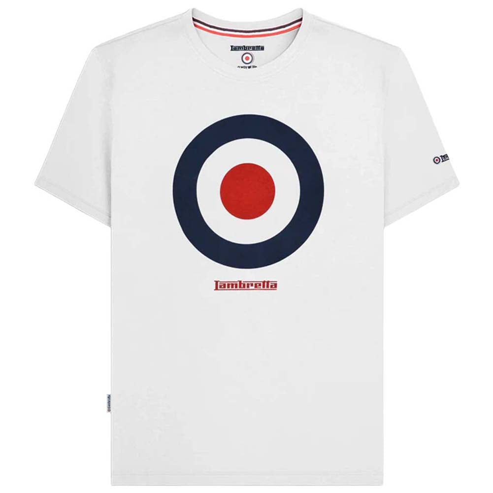 Lambretta Target T-shirt Heren T-shirt SS3846-WHITE