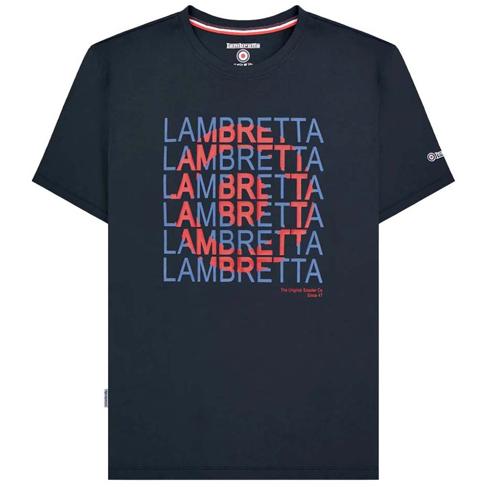 Lambretta Heritage Target T-shirt Heren T-shirt SS4002-NAVY