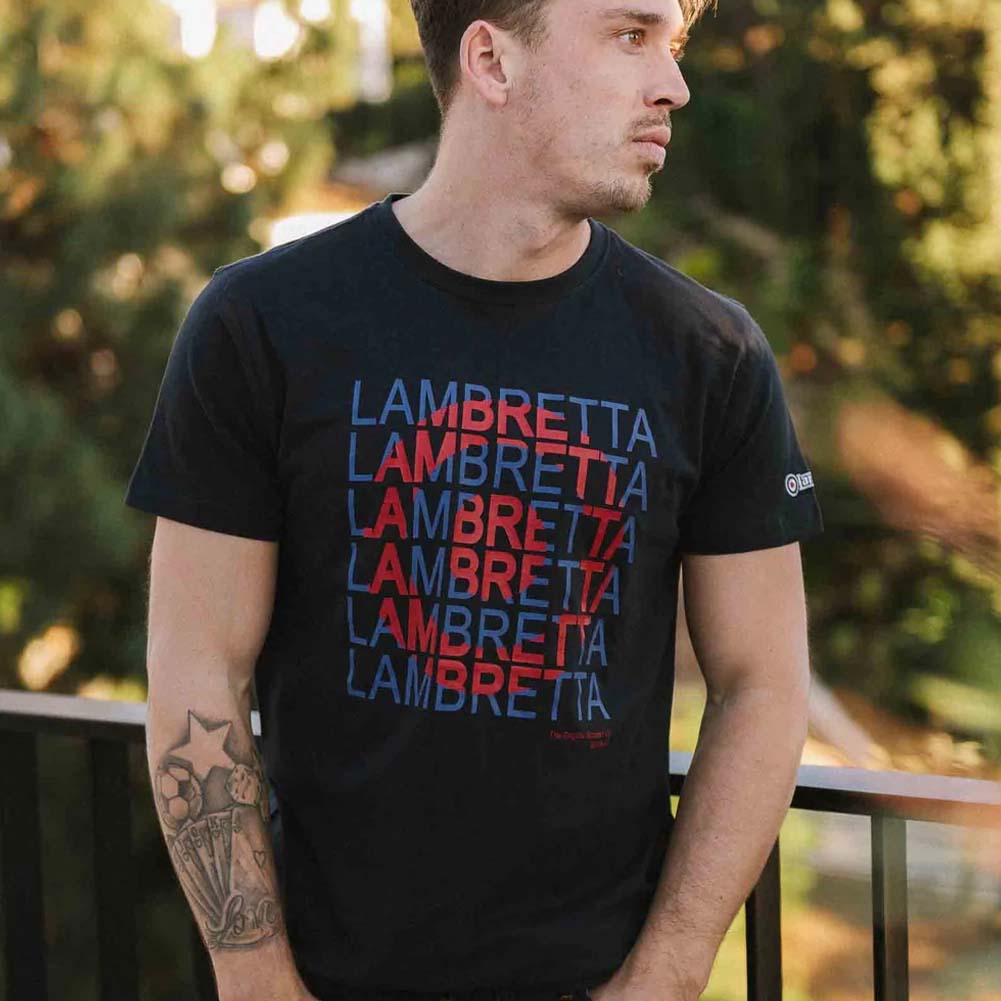 Lambretta Heritage Target T-shirt Heren T-shirt SS4002-NAVY