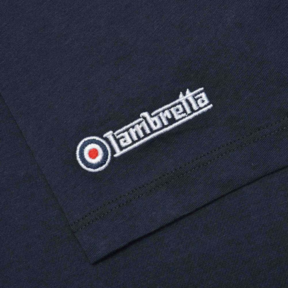 Lambretta Heritage Target T-shirt Heren T-shirt SS4002-NAVY