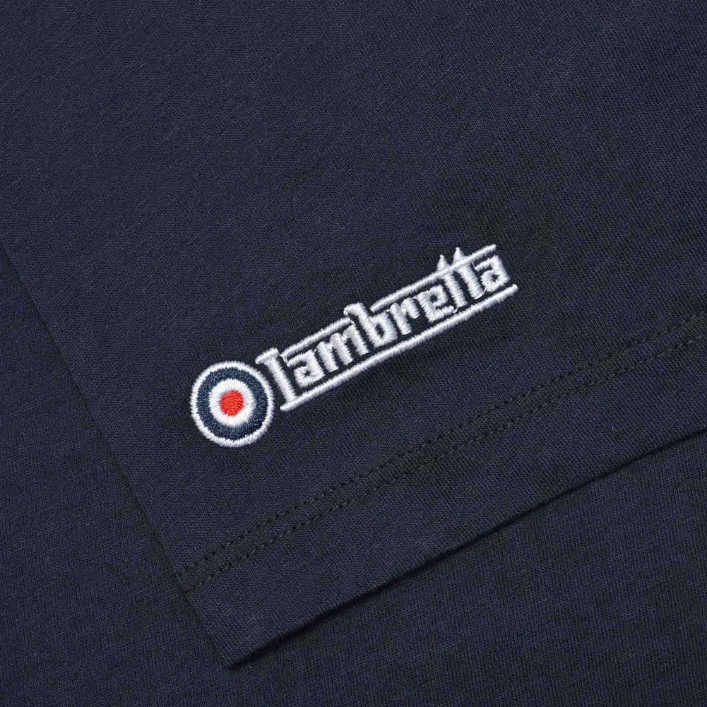 Lambretta Target Patern T-shirt voor heren SS4003-NAVY