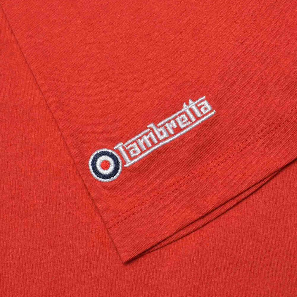 Lambretta Helmet Tee Heren T-shirt SS4007-RED