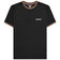 Lambretta Twin Tipped Pique Heren T-Shirt SS4008-BLK-wht-orange – S