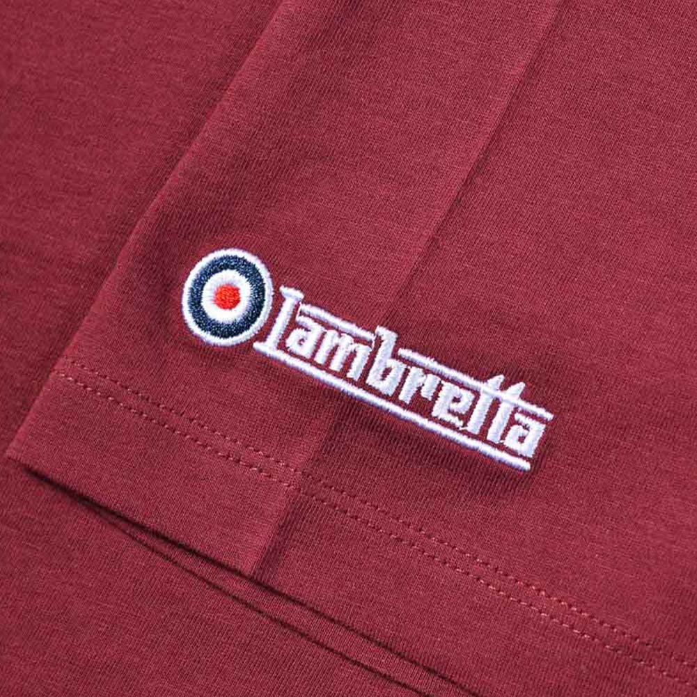 Lambretta Target Box Tee Heren T-shirt SS5007-BUR