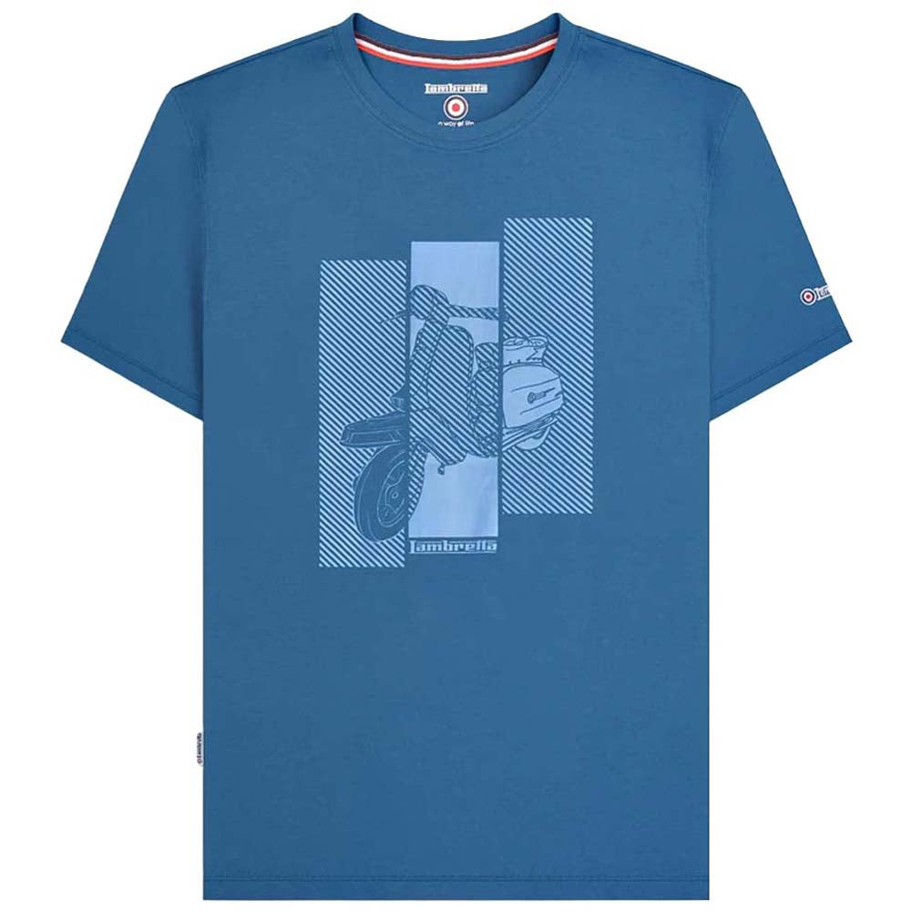 Lambretta Scooter T-shirt Heren T-shirt SS5017-DK BLU