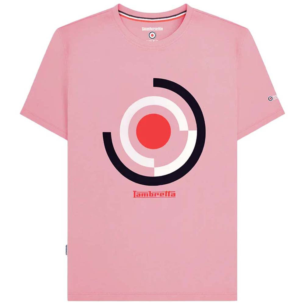 Lambretta Target Render T-shirt voor heren SS6000-PINK