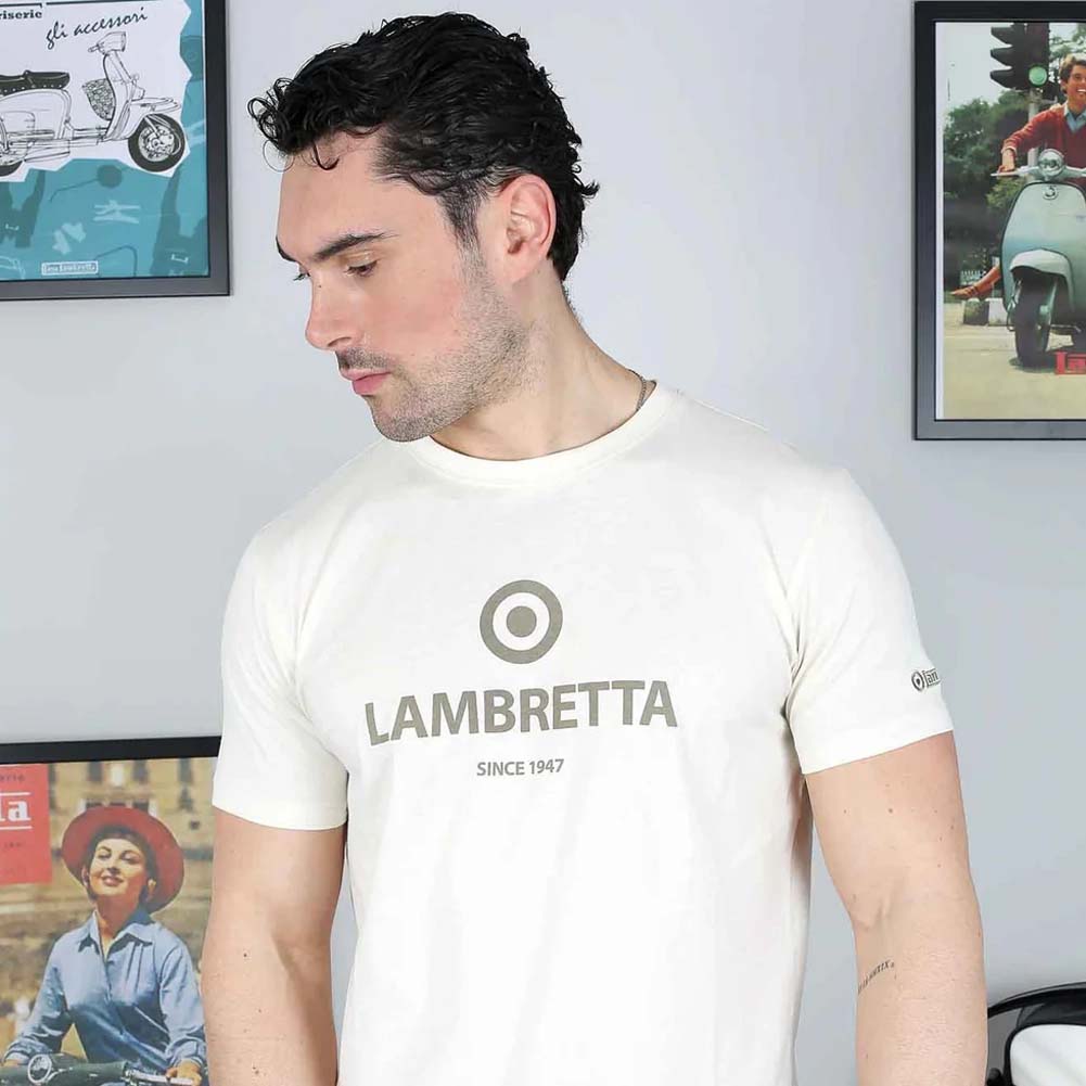 Lambretta Brand Target Tee Heren T-Shirt SS6006-TOFU