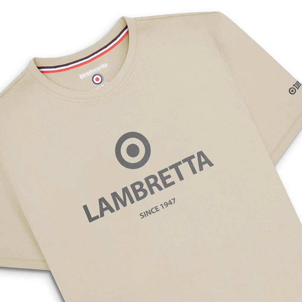 Lambretta Brand Target Tee Heren T-Shirt SS6006-TOFU