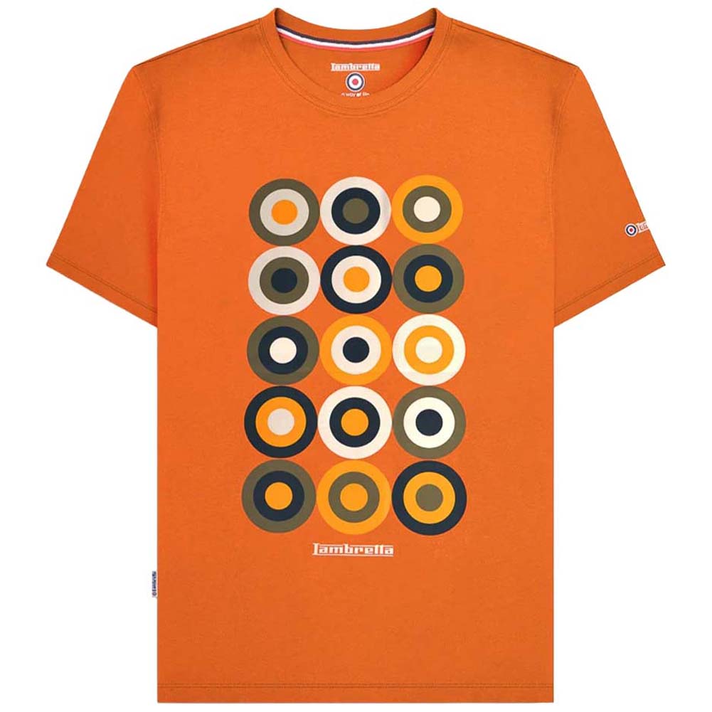Lambretta Mod Target T-shirt voor heren SS6010-APRICOT