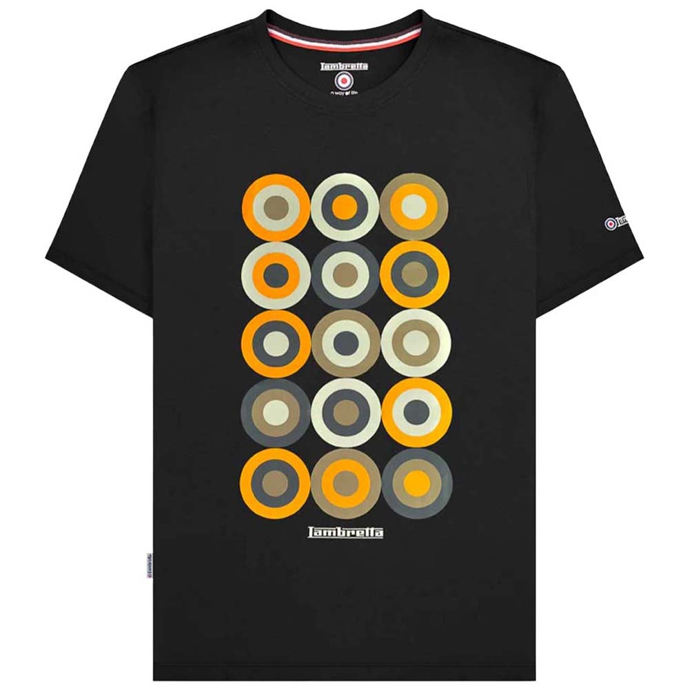 Lambretta Mod Target Tee T-shirt voor heren SS6010-BLACK