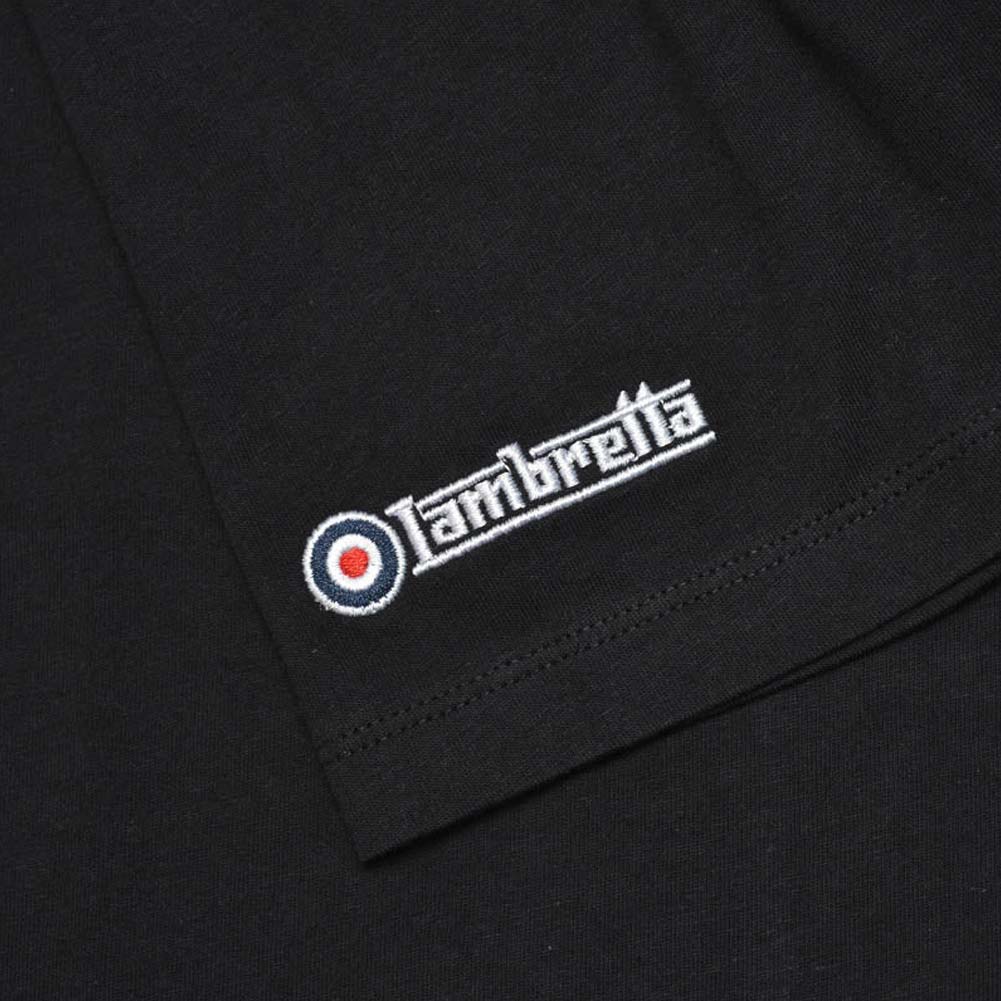 Lambretta Mod Target Tee T-shirt voor heren SS6010-BLACK