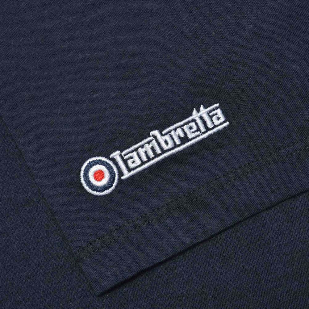 Lambretta Union Jack Guitar T-shirt voor heren SS6741-NAVY