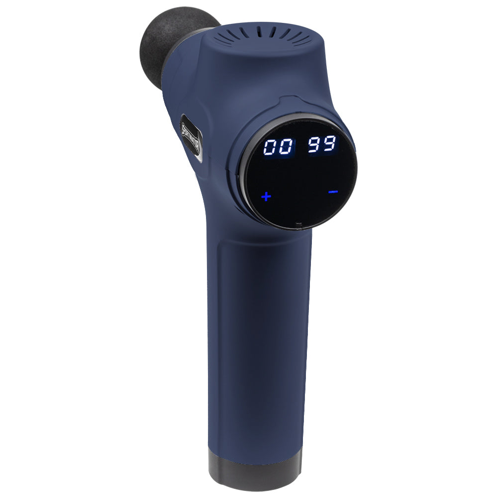 SPORTINATOR "Level Up" Massagepistool incl. accessoires blauw