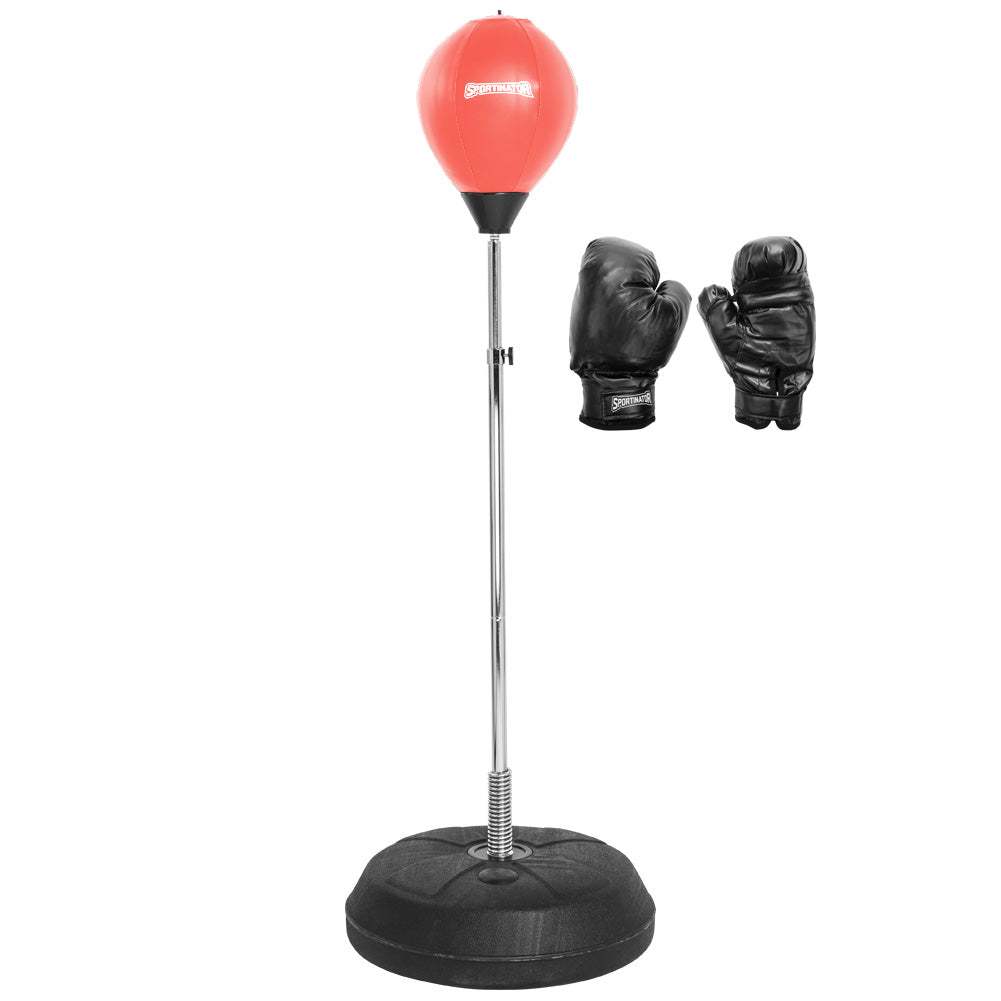 SPORTINATOR Bokszak Boksstandaard Trainer incl. boksbal & bokshandschoenen rood