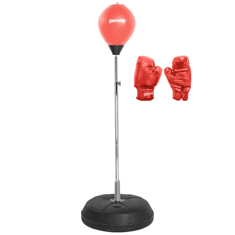 SPORTINATOR Bokszak Boksstandaard Trainer incl. boksbal & bokshandschoenen rood