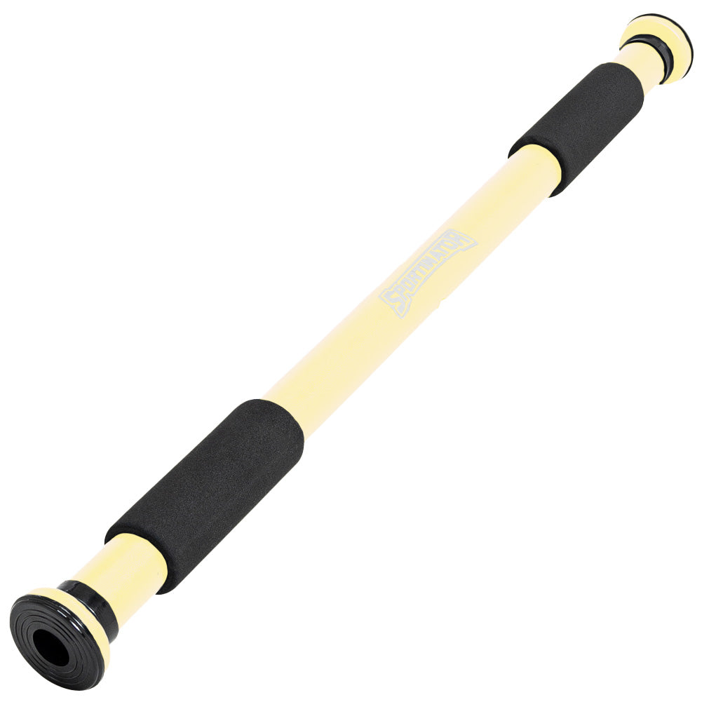 SPORTINATOR Optrekstang voor deurkozijn 60 - 100 cm beige