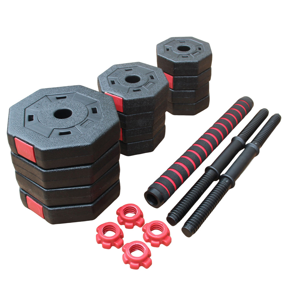 SPORTINATOR "Curls" 2-in-1 Kurz + Langhantel 20 kg Set
