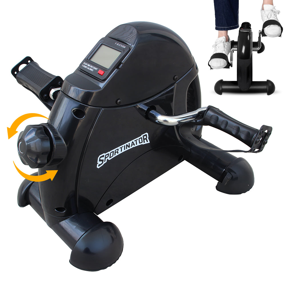 SPORTINATOR "Mobility" mini-pedaaltrimmer voor benen en armen zwart