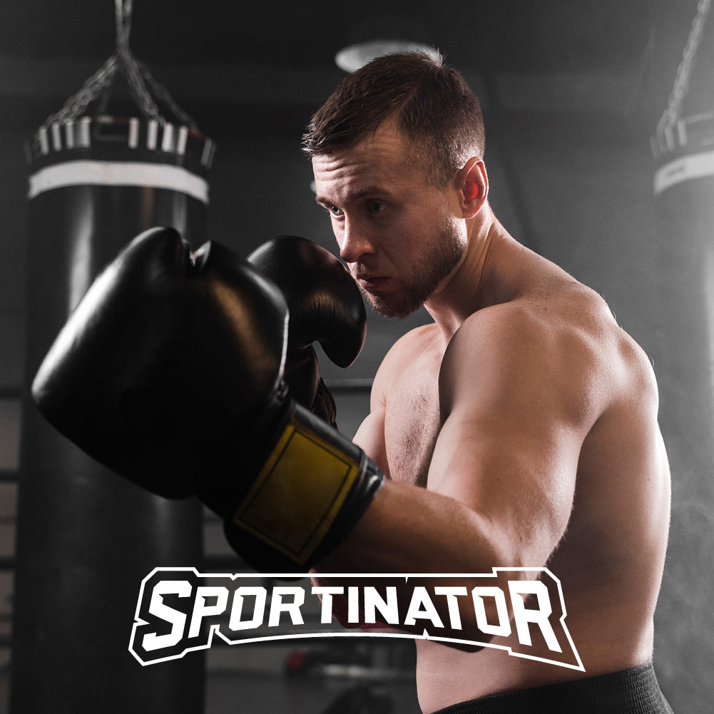 SPORTINATOR Bokszak Boksstandaard Vrijstaande Bokstrainer incl. Bokspil & Bokshandschoenen zwart