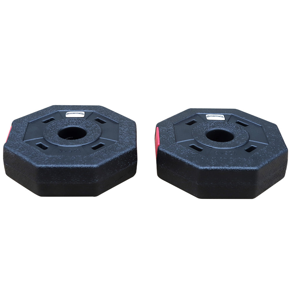SPORTINATOR 1,25 kg Bumper Plates Fitness halterschijven set van 2