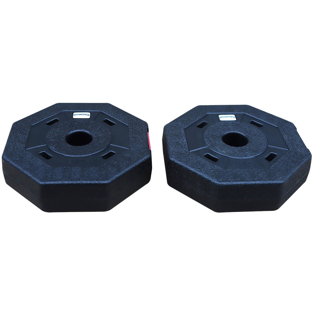 SPORTINATOR 2 kg Bumper Plates Fitness Halterschijven Set van 2