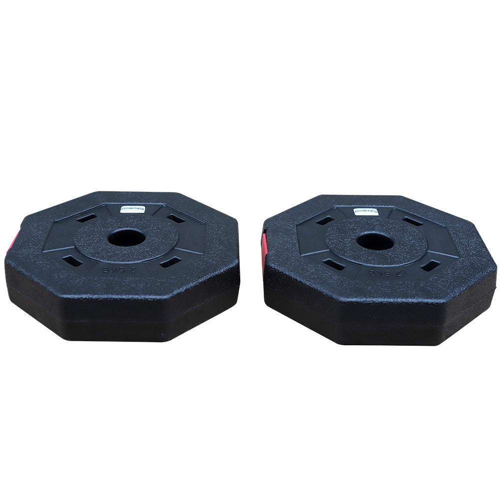 SPORTINATOR 2,5 kg Bumper Plates Halterschijven Fitness Set van 2