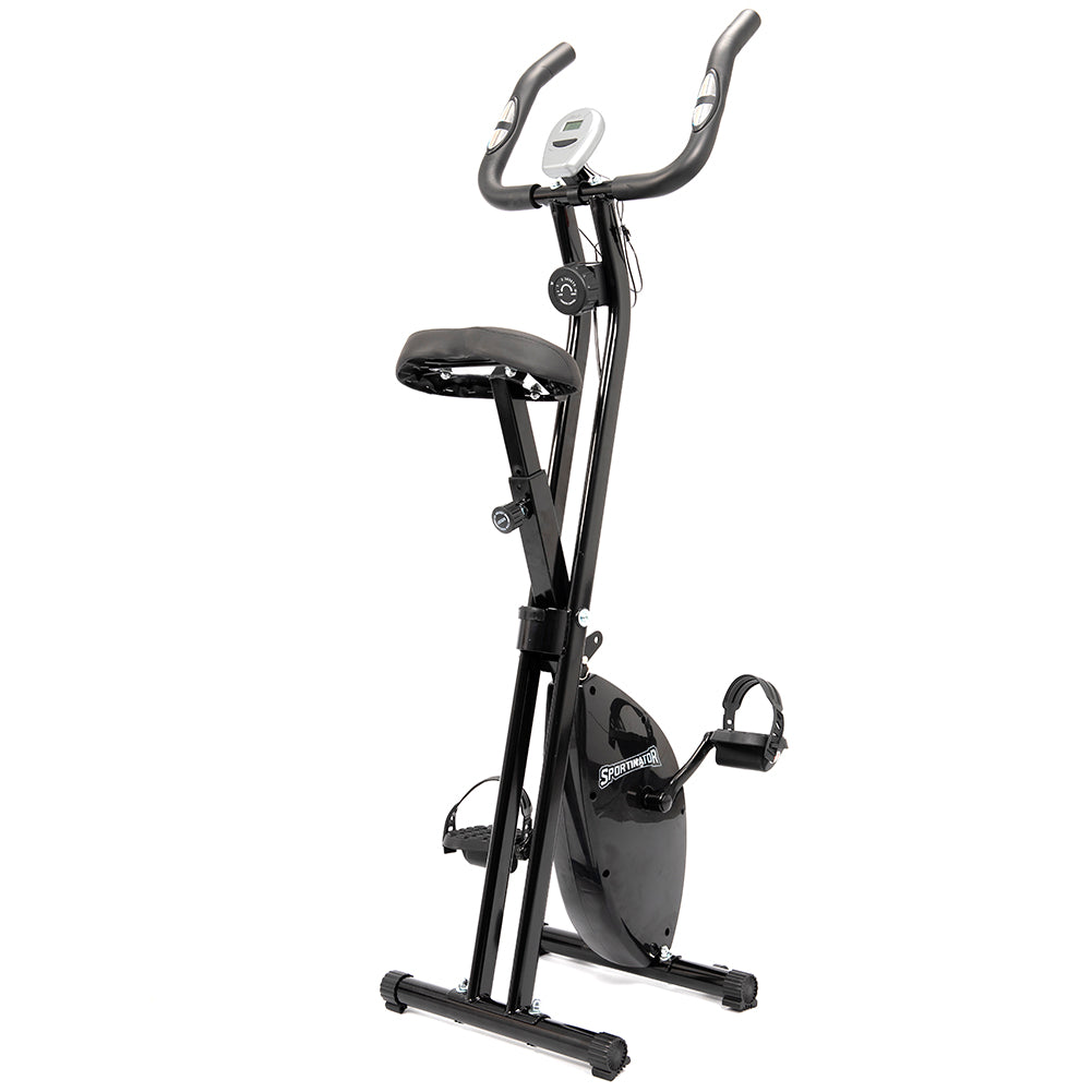 SPORTINATOR X-Bike opvouwbare hometrainer zwart
