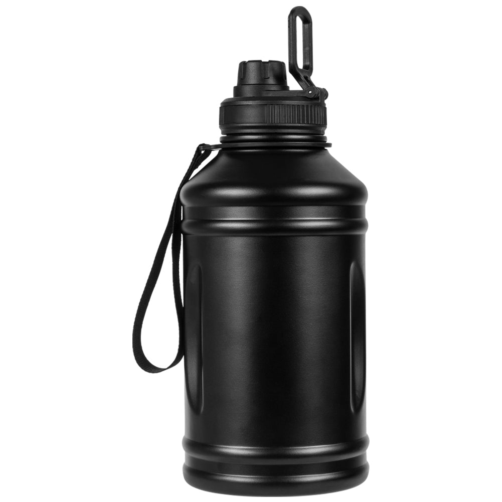 SPORTINATOR "Hydrated" Fitness Roestvrijstalen drinkfles 2,2l zwart