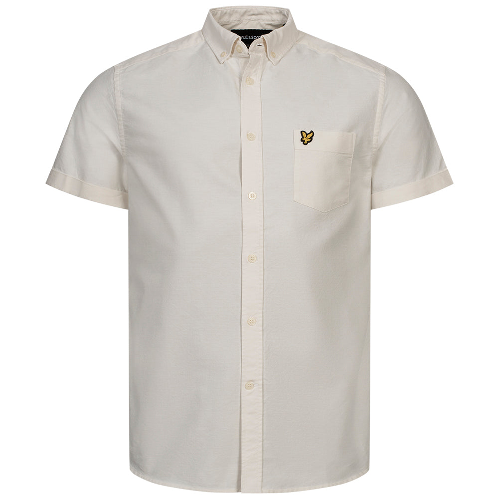 Lyle & Scott Oxford Heren Overhemd Korte Mouw SW1208V-Z139