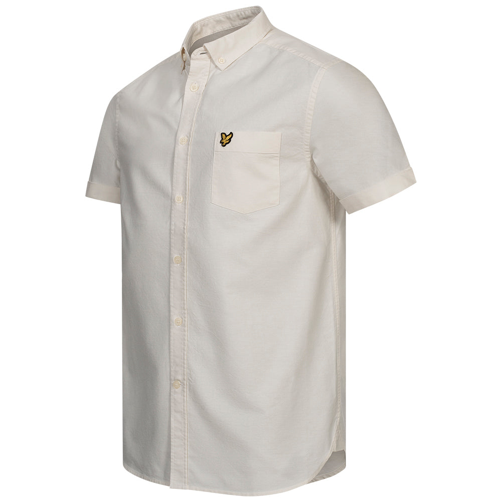 Lyle & Scott Oxford Heren Overhemd Korte Mouw SW1208V-Z139