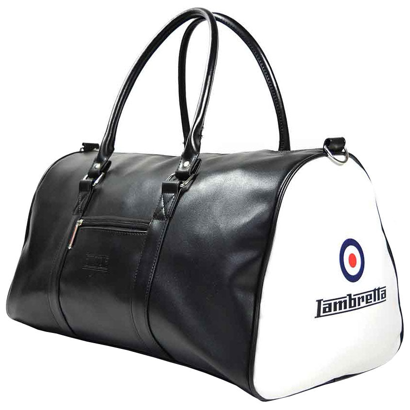 Lambretta Retro Sports Grote Tas 28 x 49 x 25 T20064L-BLK/WHT