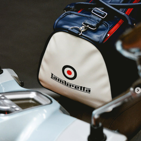Lambretta Retro Sports Grote Tas 28 x 49 x 25 T20064L-NVY/WHT