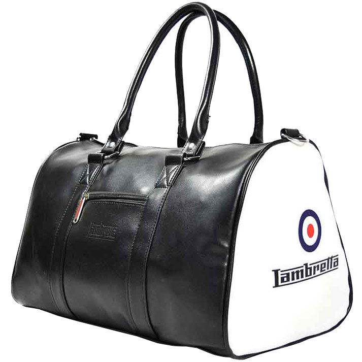 Lambretta Retro Sporttas 23 x 40 x 25 T20064S-BLK/WHT