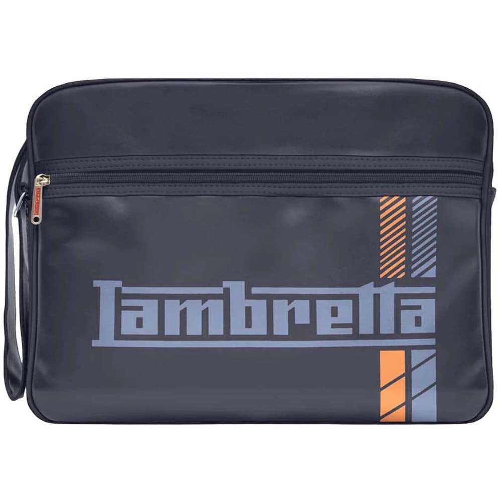 Lambretta Racing Stripe Flight Bag Schoudertas T20076-BLK
