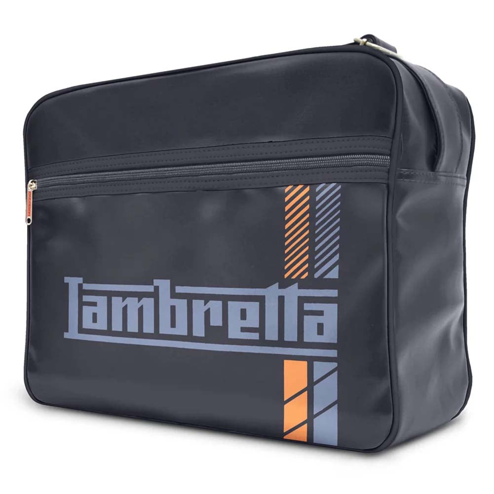 Lambretta Racing Stripe Flight Bag Schoudertas T20076-BLK