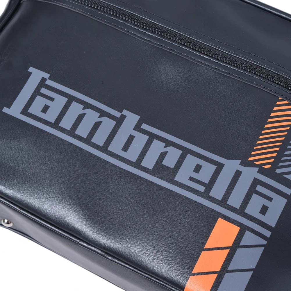 Lambretta Racing Stripe Flight Bag Schoudertas T20076-BLK