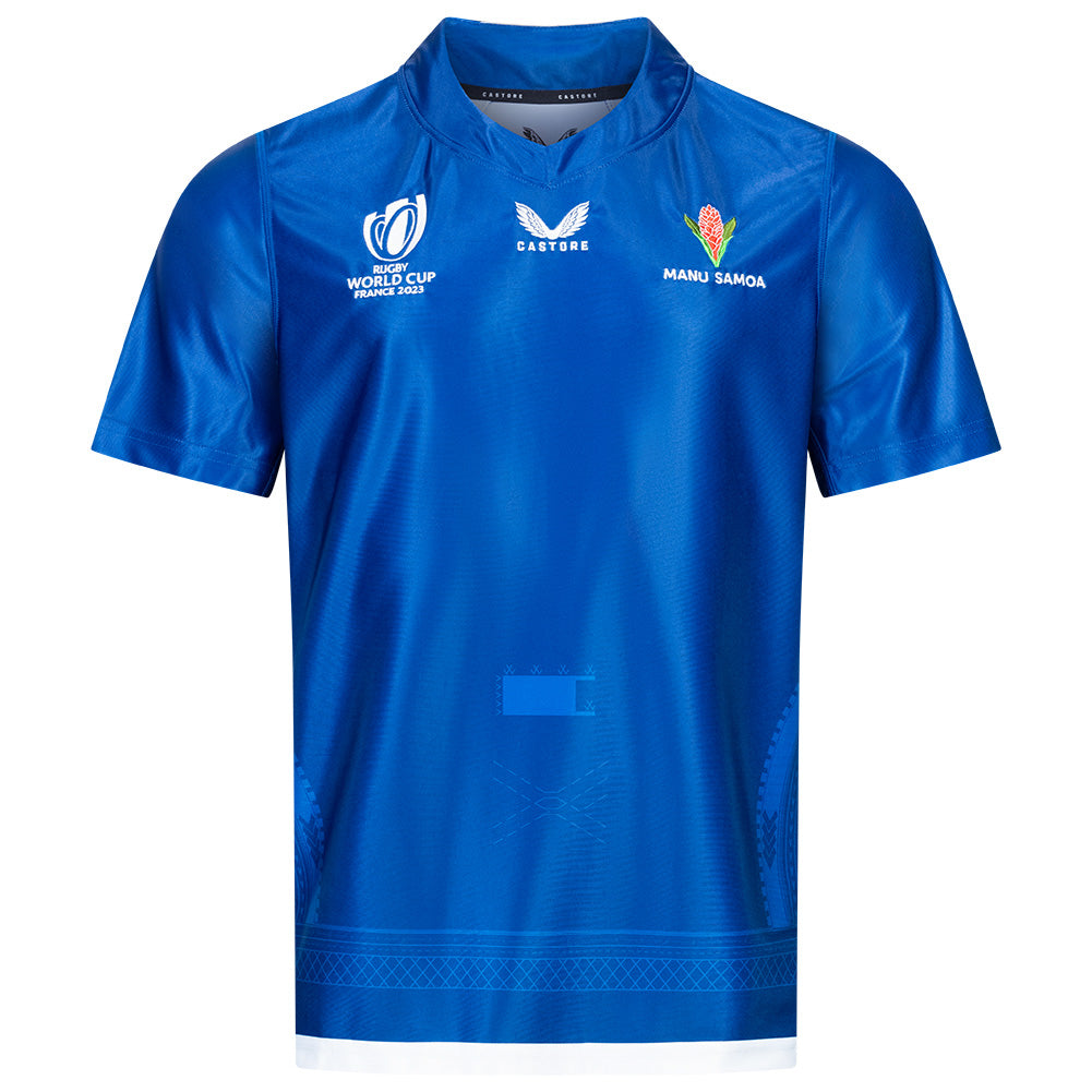 Samoa Rugby WK CASTORE Heren Thuisshirt TM3340-BLUE