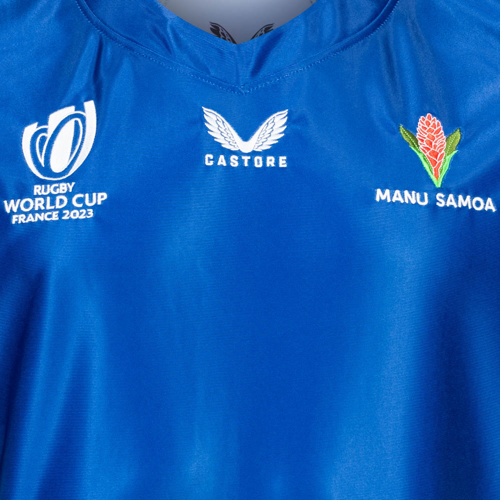Samoa Rugby WK CASTORE Heren Thuisshirt TM3340-BLUE