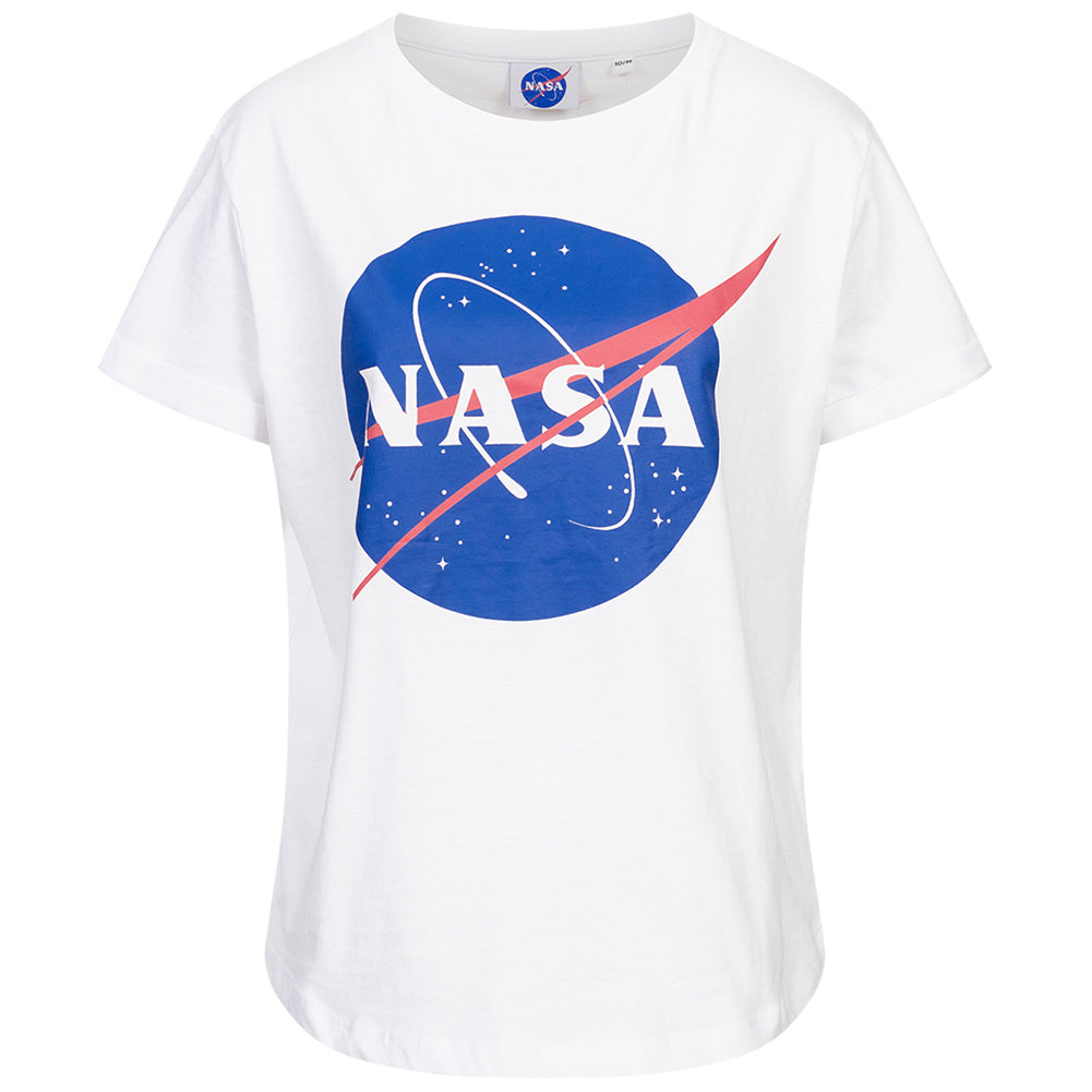 NASA Circle Logo Dames T-shirt TMLTS007WHT