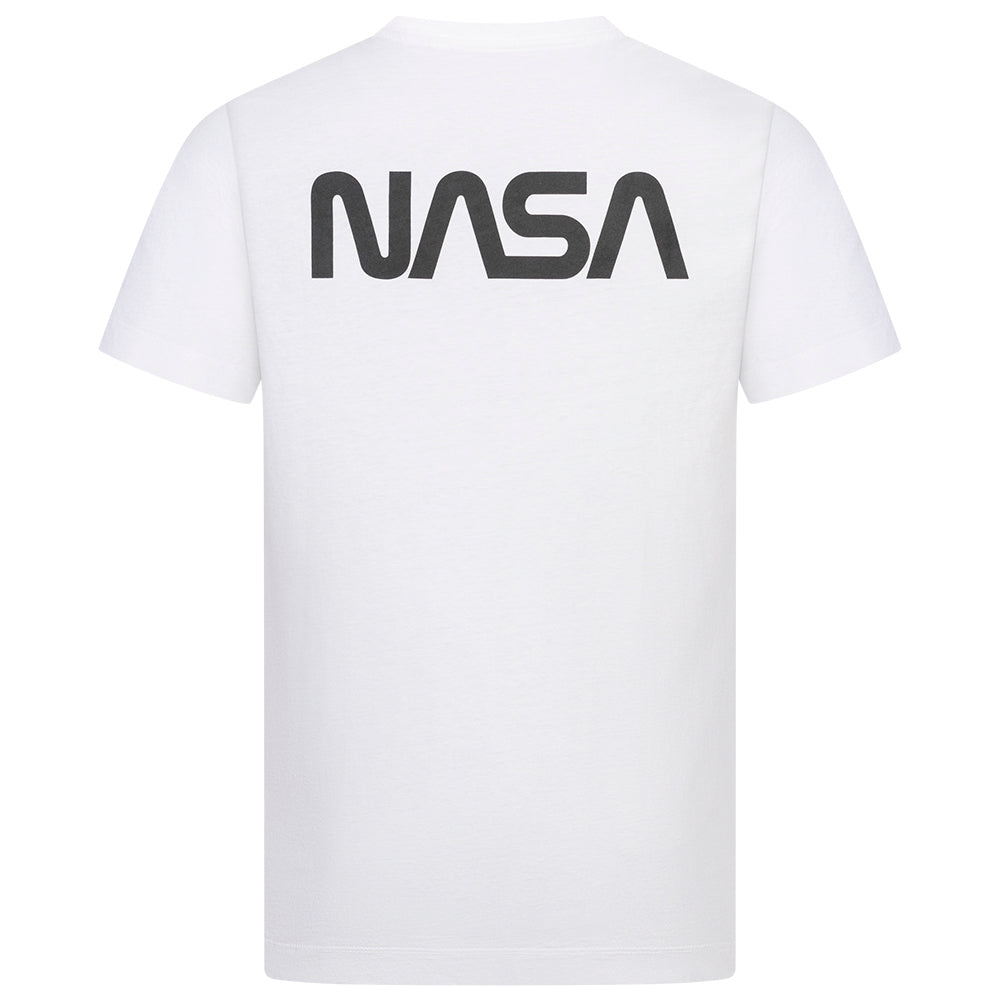 NASA Circle Logo Heren T-shirt TMMTS007WHT