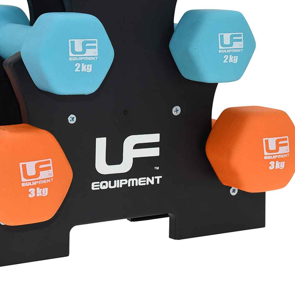 Urban Fitness Halterboom set 2 x 1 kg, 2 x 2 kg en 2 x 3 kg UFW025