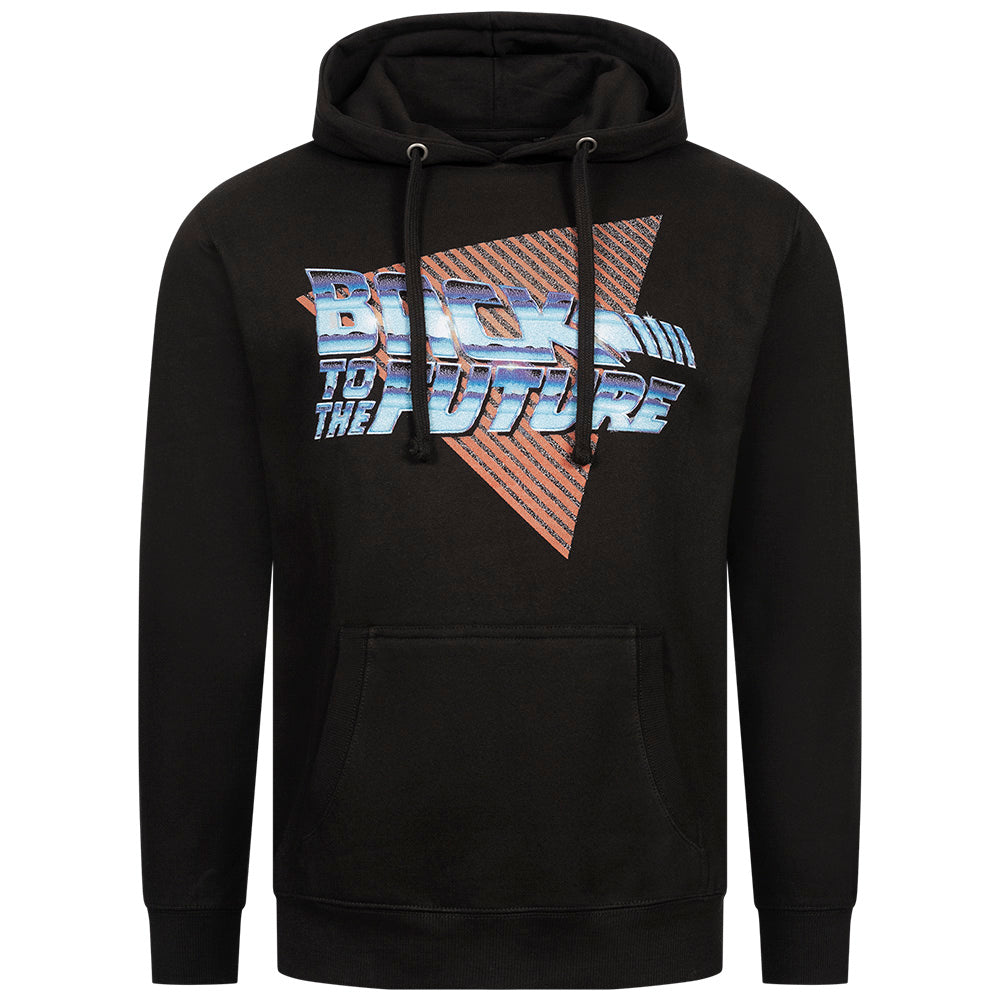Back to the Future Chrome Logo Heren Hoodie UNMHS070BLK